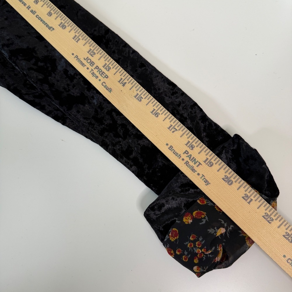 Sanctuary Crushed Velvet Whimsygoth Blazer Floral Lining Relaxed Dark Romantic - Picture 6 of 9